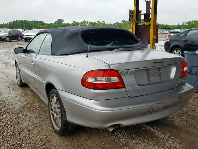 YV1NC62D04J045191 - 2004 VOLVO C70 HPT SILVER photo 3