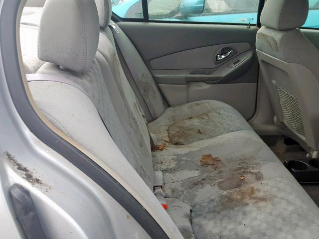 1G1ZT52845F299553 - 2005 CHEVROLET MALIBU LS SILVER photo 6