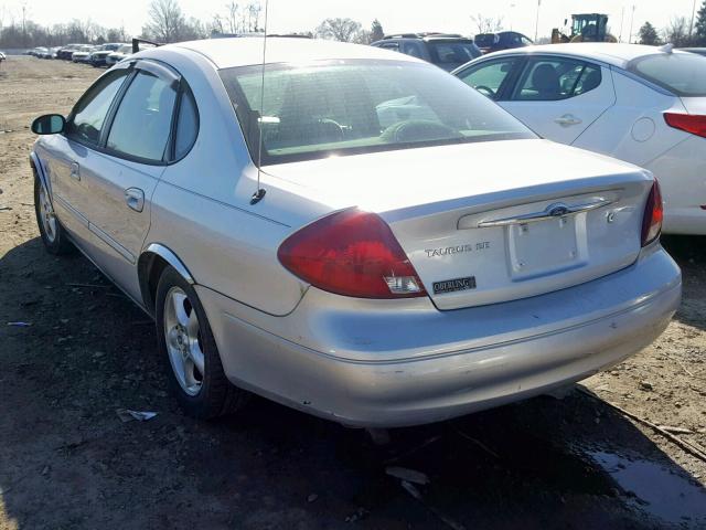 1FAFP5520YG170655 - 2000 FORD TAURUS SES SILVER photo 3