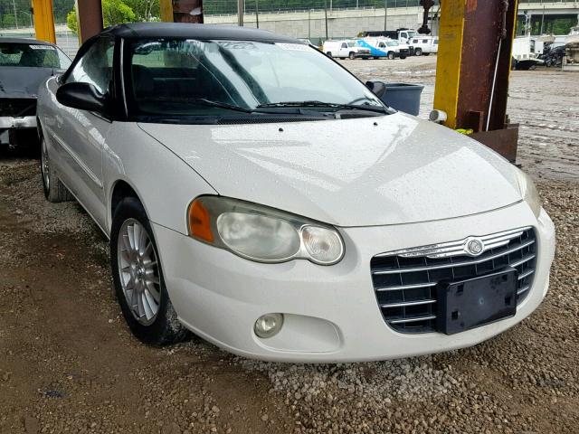 1C3EL55R84N329527 - 2004 CHRYSLER SEBRING LX WHITE photo 1