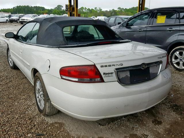 1C3EL55R84N329527 - 2004 CHRYSLER SEBRING LX WHITE photo 3