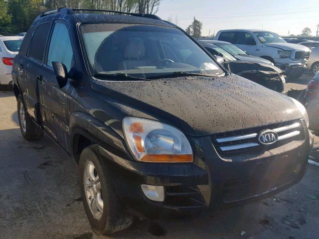 KNDJF723387493212 - 2008 KIA SPORTAGE E BLACK photo 1