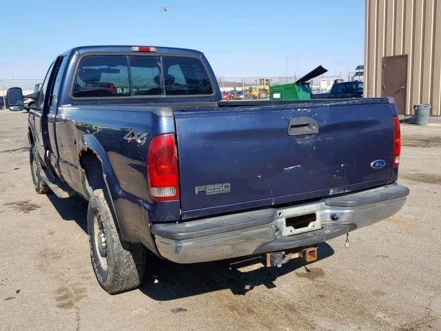 1FTNX21L71ED62711 - 2001 FORD F250 SUPER BLUE photo 3