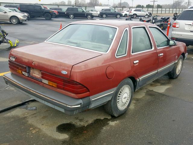 1FABP23H7GK143226 - 1986 FORD TEMPO LX MAROON photo 4