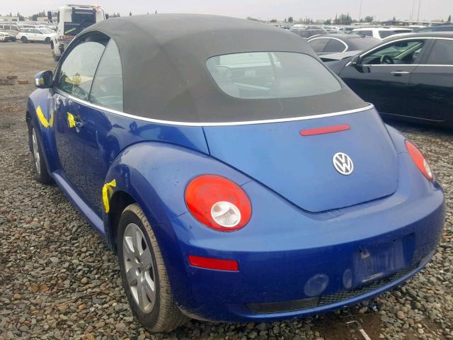 3VWRG31Y57M405719 - 2007 VOLKSWAGEN NEW BEETLE Blau Foto 3