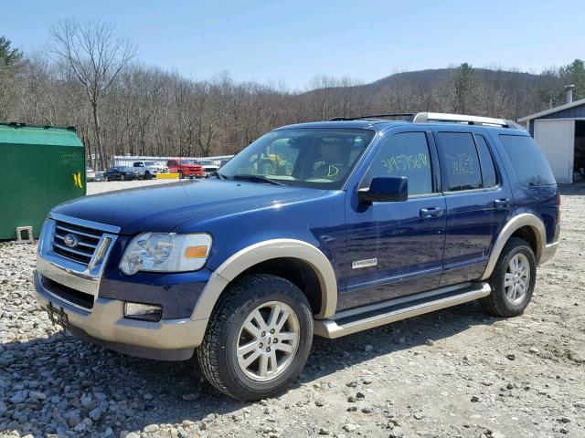 1FMEU74E06UA35059 - 2006 FORD EXPLORER E BLUE photo 2