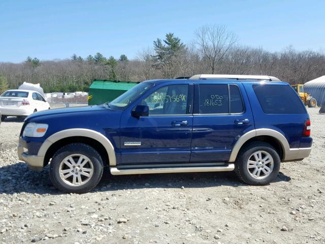 1FMEU74E06UA35059 - 2006 FORD EXPLORER E BLUE photo 9