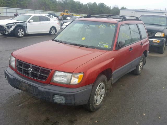 JF1SF6354XH705984 - 1999 SUBARU FORESTER L RED photo 2