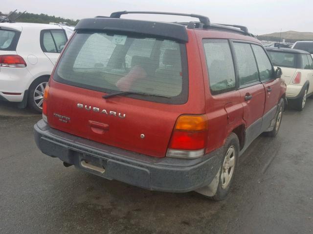 JF1SF6354XH705984 - 1999 SUBARU FORESTER L RED photo 4