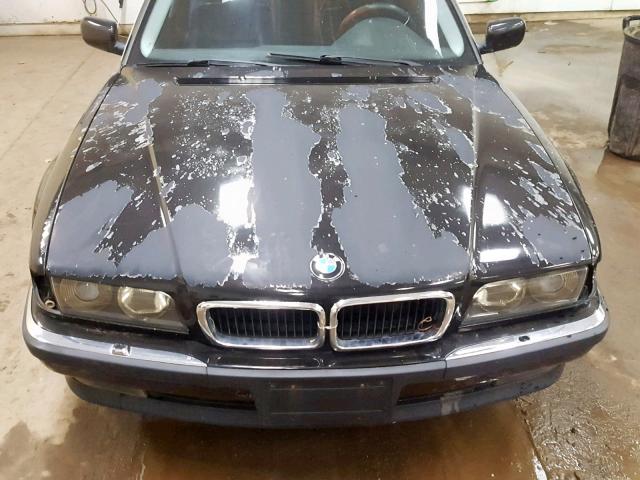 WBAGF8329WDL53554 - 1998 BMW 740 I AUTO BLACK photo 7
