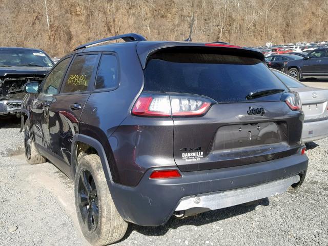 1C4PJMLX7KD309553 - 2019 JEEP CHEROKEE L GRAY photo 3