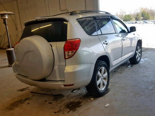 JTMZD31V476024316 - 2007 TOYOTA RAV4 LIMIT SILVER photo 4