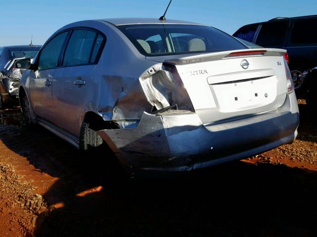 3N1AB6AP7CL644876 - 2012 NISSAN SENTRA 2.0 SILVER photo 3