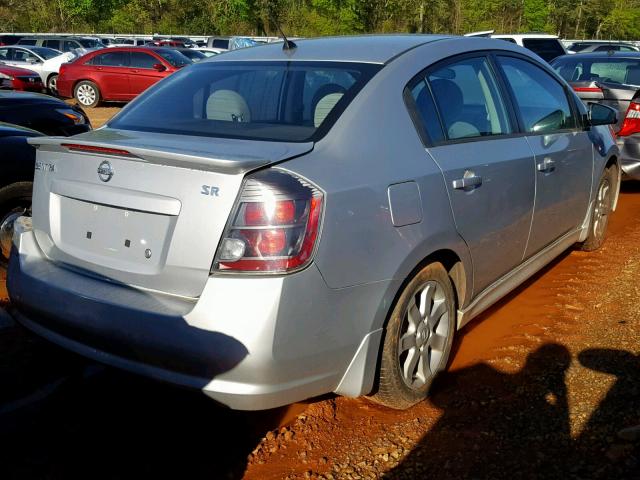 3N1AB6AP7CL644876 - 2012 NISSAN SENTRA 2.0 SILVER photo 4