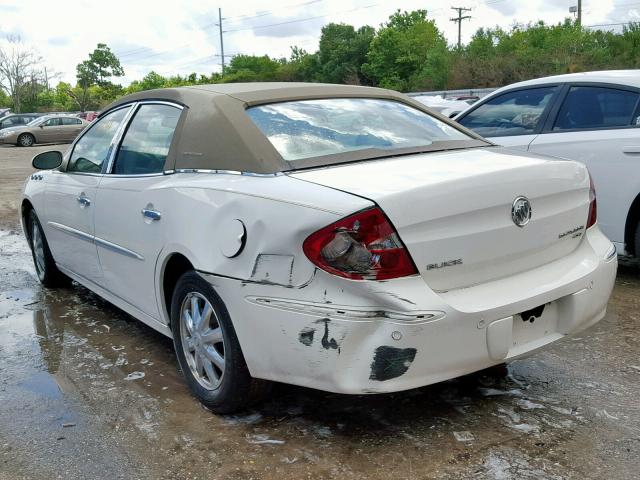 2G4WD562251312820 - 2005 BUICK LACROSSE C WHITE photo 3