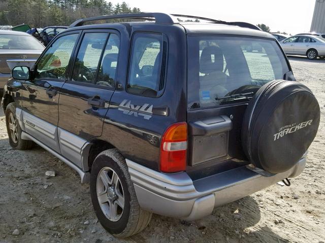 2CNBJ634926942786 - 2002 CHEVROLET TRACKER LT BLACK photo 3