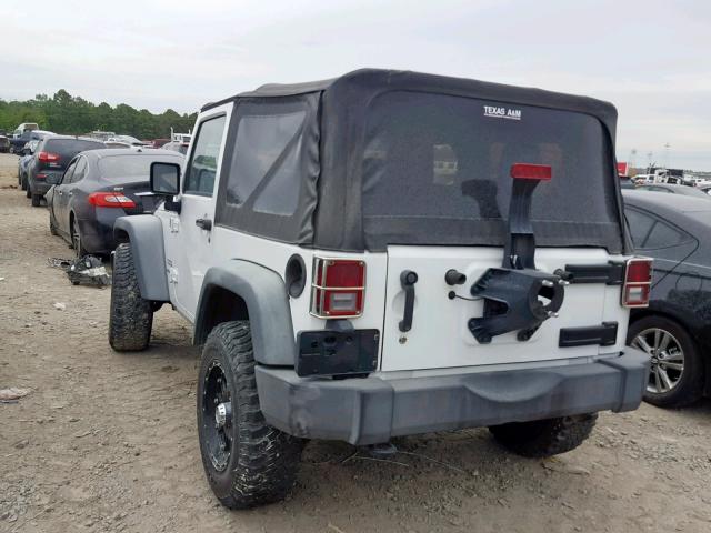 1J4GA2D1XBL634776 - 2011 JEEP WRANGLER S WHITE photo 3