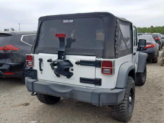 1J4GA2D1XBL634776 - 2011 JEEP WRANGLER S WHITE photo 4