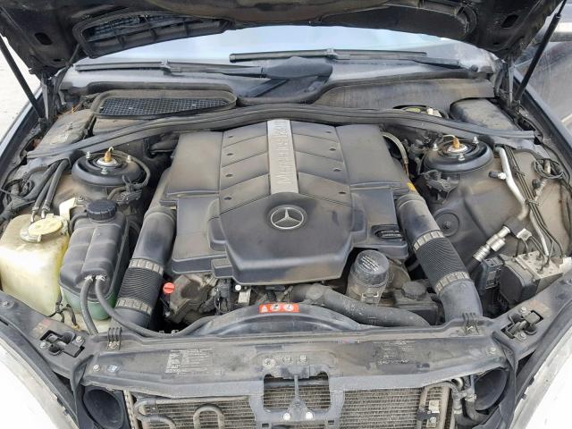 WDBNG84J15A454826 - 2005 MERCEDES-BENZ S 500 4MAT BLACK photo 7