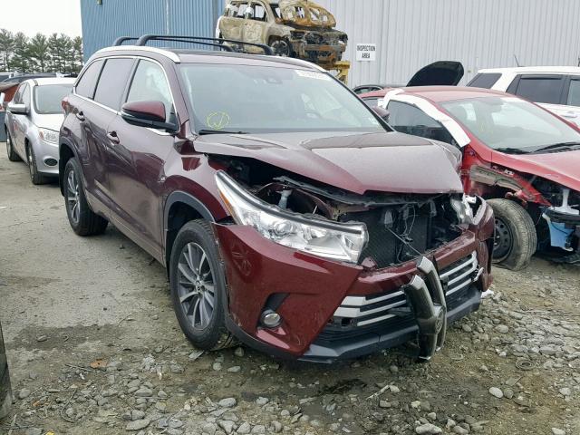 5TDJZRFH4HS386121 - 2017 TOYOTA HIGHLANDER RED photo 1