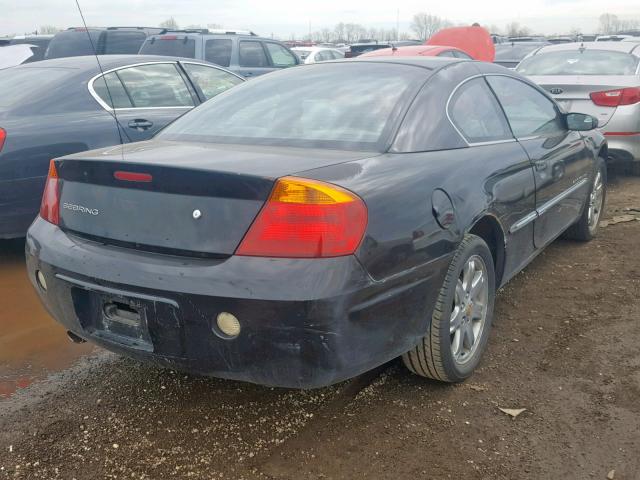 4C3AG52H91E159042 - 2001 CHRYSLER SEBRING LX BLACK photo 4