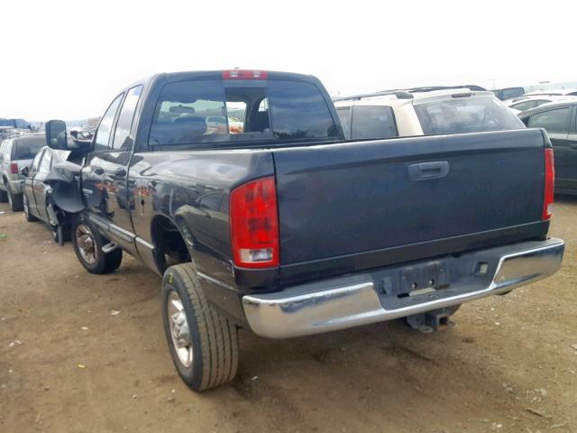 1D7KS28D26J237667 - 2006 DODGE RAM 2500 S BLACK photo 3