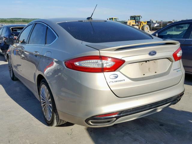 3FA6P0K95FR304361 - 2015 FORD FUSION TIT BEIGE photo 3