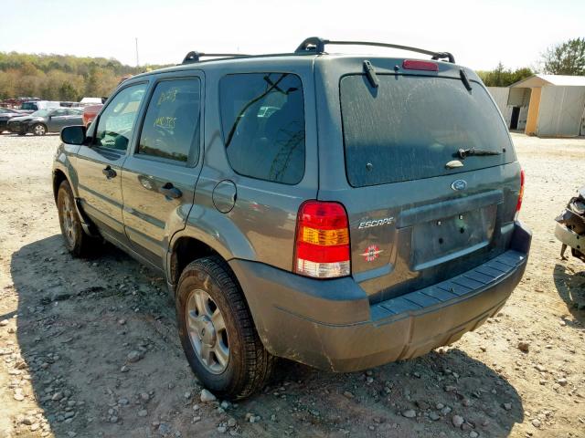 1FMYU92Z45KC29540 - 2005 FORD ESCAPE XLS GRAY photo 3