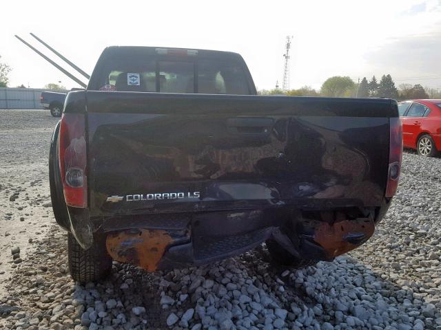 1GCCS196748164499 - 2004 CHEVROLET COLORADO BLACK photo 9