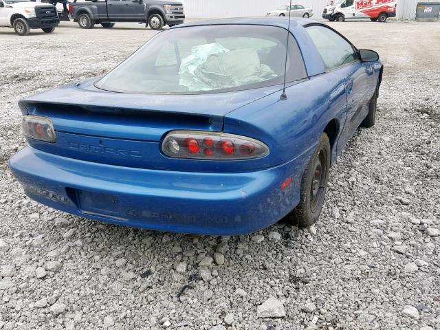 2G1FP22K5T2121506 - 1996 CHEVROLET CAMARO BAS BLUE photo 4