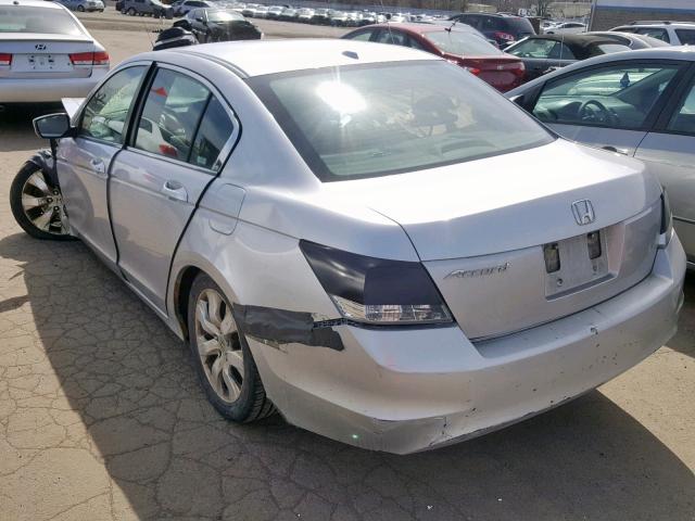 1HGCP26838A063182 - 2008 HONDA ACCORD EXL SILVER photo 3