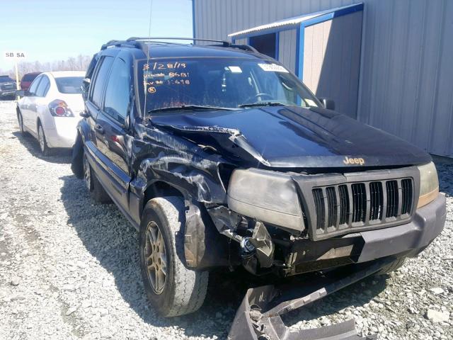 1J4GW48S64C358681 - 2004 JEEP GRAND CHER BLACK photo 9