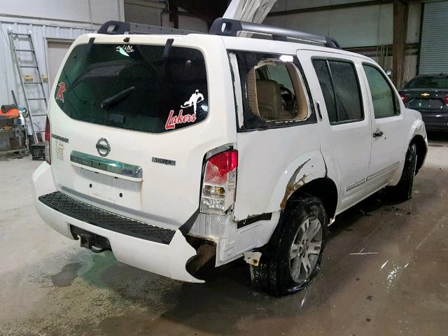 5N1AR1NB5CC604832 - 2012 NISSAN PATHFINDER WHITE photo 4