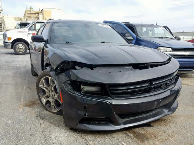 2C3CDXJG4FH926383 - 2015 DODGE CHARGER SX BLACK photo 1