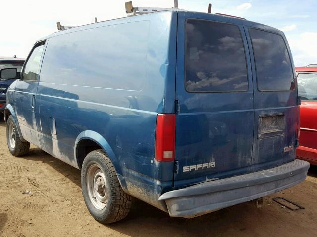 1GTDL19W3YB514821 - 2000 GMC SAFARI XT TEAL photo 3