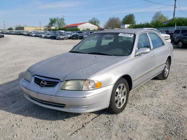 1YVGF22C325282487 - 2002 MAZDA 626 LX SILVER photo 2