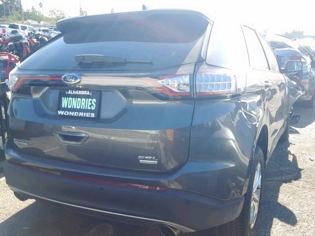 2FMPK3J96JBB40041 - 2018 FORD EDGE SEL GRAY photo 4