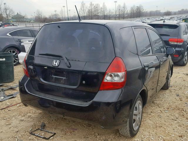 JHMGD38458S019430 - 2008 HONDA FIT BLACK photo 4