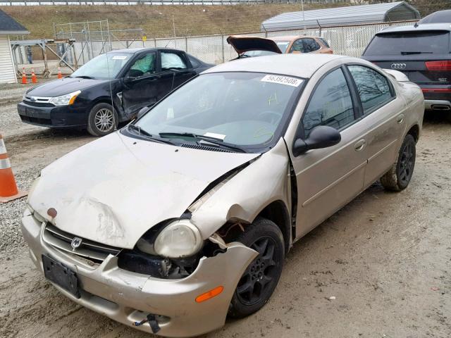 1B3ES56C32D621826 - 2002 DODGE NEON ES GOLD photo 2