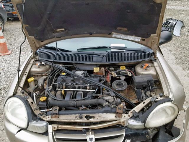 1B3ES56C32D621826 - 2002 DODGE NEON ES GOLD photo 7