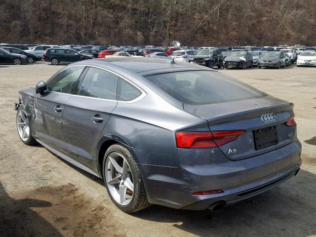 WAUDNCF51JA005188 - 2018 AUDI A5 PREMIUM GRAY photo 3