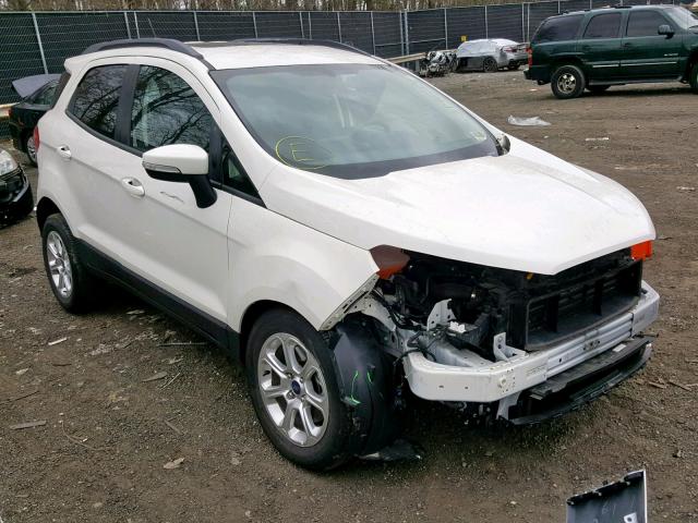 MAJ3P1TE2JC200745 - 2018 FORD ECOSPORT S WHITE photo 1