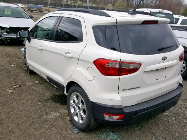 MAJ3P1TE2JC200745 - 2018 FORD ECOSPORT S WHITE photo 3