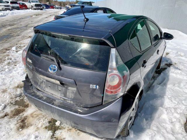 JTDKDTB34E1571563 - 2014 TOYOTA PRIUS C GRAY photo 4