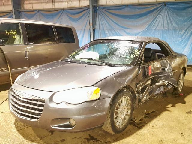 1C3EL55R65N561741 - 2005 CHRYSLER SEBRING TO SILVER photo 2