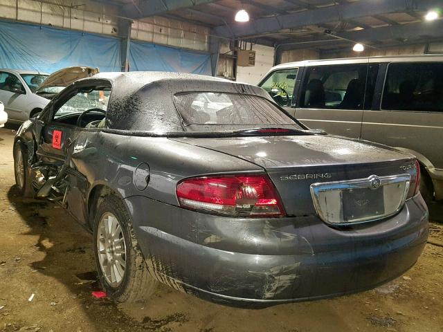 1C3EL55R65N561741 - 2005 CHRYSLER SEBRING TO SILVER photo 3