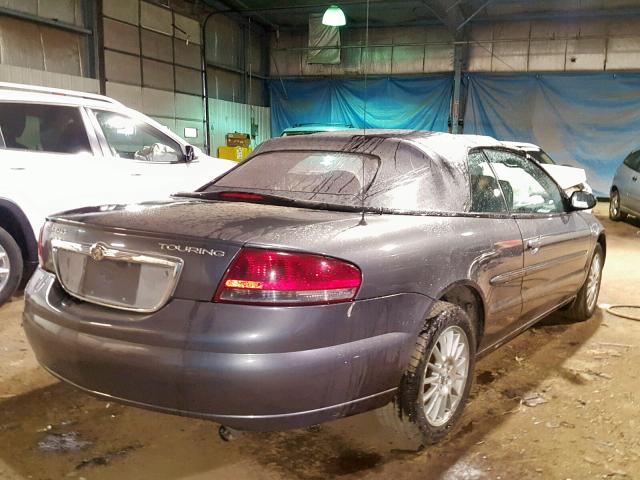 1C3EL55R65N561741 - 2005 CHRYSLER SEBRING TO SILVER photo 4