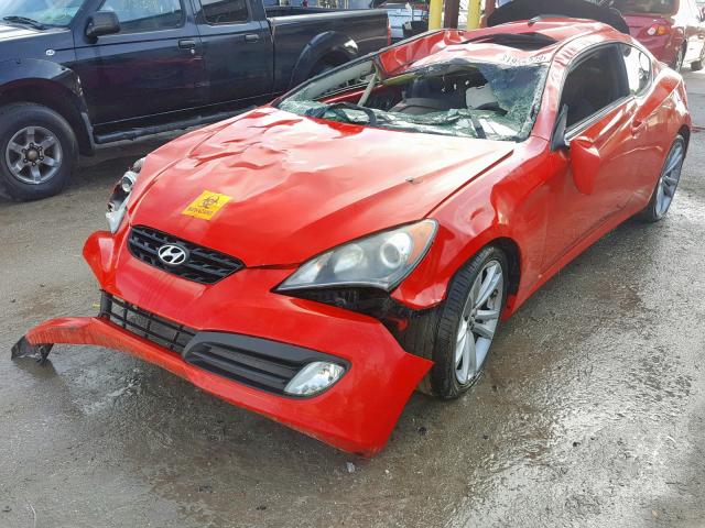 KMHHU6KH1BU062401 - 2011 HYUNDAI GENESIS CO RED photo 2