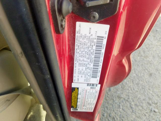 5TETX22N06Z210894 - 2006 TOYOTA TACOMA ACCESS CAB  ფოტო 10