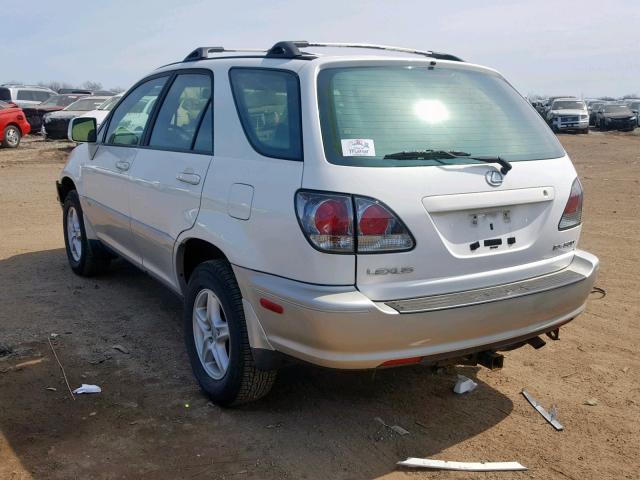 JTJHF10U410223909 - 2001 LEXUS RX 300 WHITE photo 3